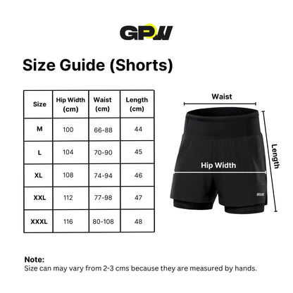 GPW Men's Double-Layered Gym Training Shorts