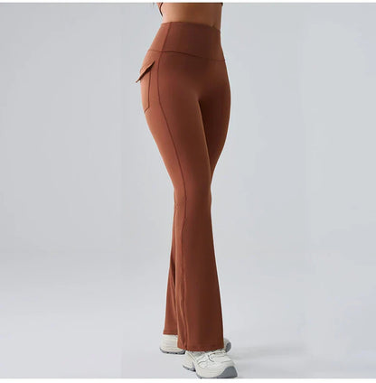 Yoga Pants Sport Leggings Women Flared Yoga Pants High Waist Wide Leg Pants Push Up Woman Tight Fitness Workout Gym Bell-bottoms