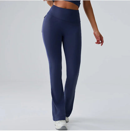 Yoga Pants Sport Leggings Women Flared Yoga Pants High Waist Wide Leg Pants Push Up Woman Tight Fitness Workout Gym Bell-bottoms