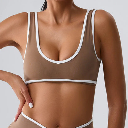 Patchwork Tank Top Women Underwear Gym Women Sports Bra Push Up Crop Tops Fitness Bras Breathable Running Athletic Sportswear
