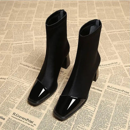 Giada Velvet Heel Boots
