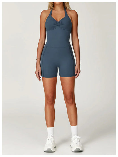 Jumpsuit Women Bodysuits Gym Set Push Up Workout Clothes Fitness Sportswear Sports Yoga Suit Quick Drying Sports Yoga Clothing