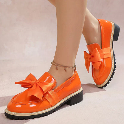 Carmen Bow Platform Loafers