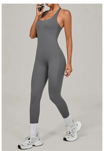 Yoga Jumpsuit Fitness Tracksuit Sports Overalls Gym Clothing Set Yoga Wear Workout Clothes for Women Outfit push-up Activewear