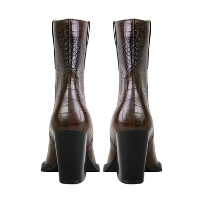 Clara Croc Western Boots