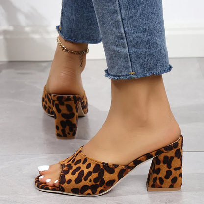 Leopard Lux Sandals