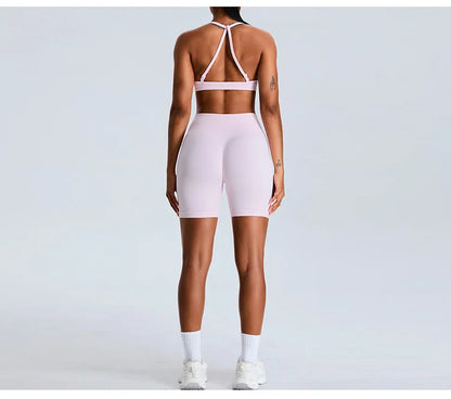 Women Sports Underwear Scrunch Push-up High Support Adjustable Thin Shoulder Strap Tank Fitness Top Seamless Workout Yoga Bras